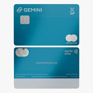 3D Gemini  XRP  Credit Card
