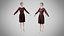 Robe 05 Velours Chocolat Avec Motif