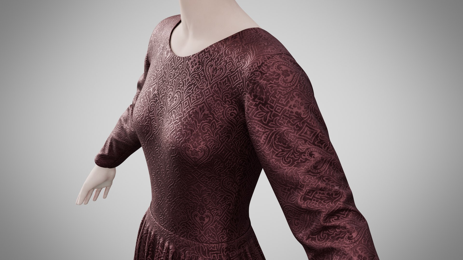 3D Dress 05 Chocolate Velvet With Design https://p.turbosquid.com/ts-thumb/u2/08j19P/f4/4/jpg/1752905107/1920x1080/fit_q87/fec34dcb662a3b571d7585281cbcbd2b9ebc6781/4.jpg