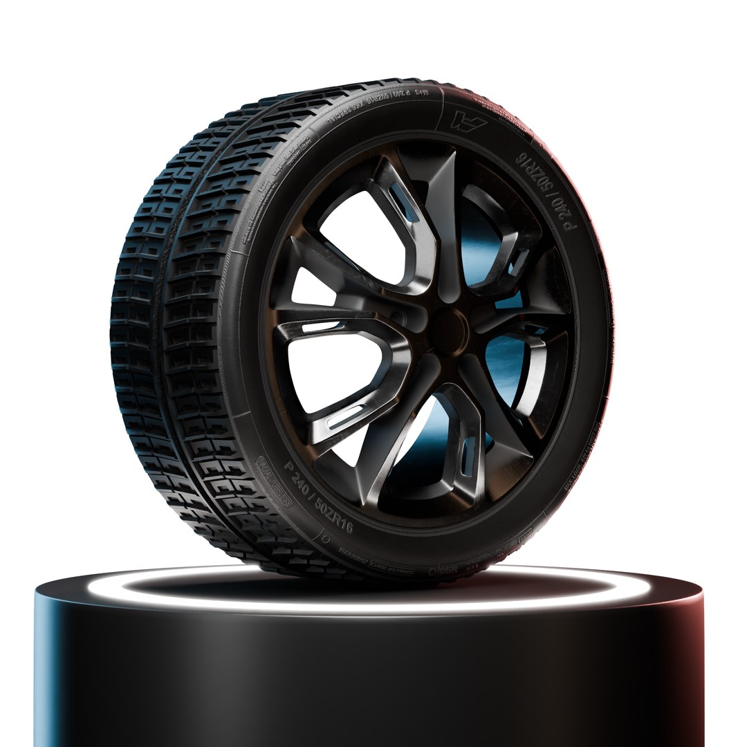 3D Realistic Wheel 3D Model 4K PBR Texture High Quality Game Ready Low ...