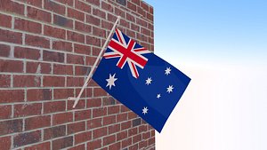 Flag of Australia 3D model
