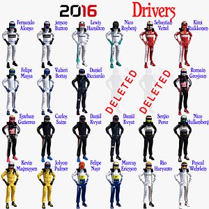 3ds drivers formula 1 2016