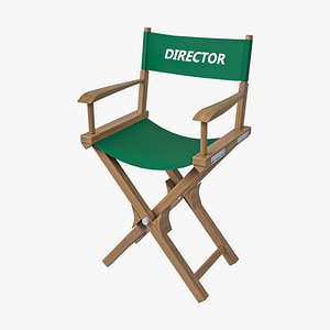 3D director chair model
