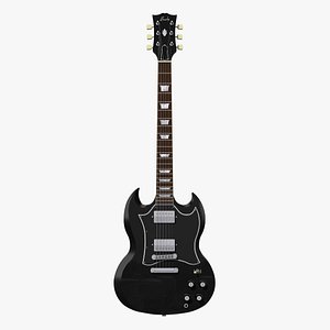 3d guitar gibson sg model