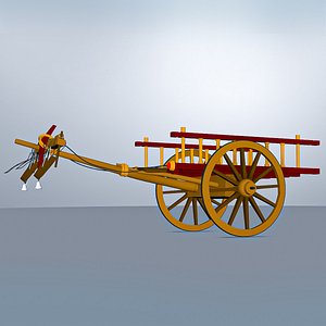 Bullock cart Rigged