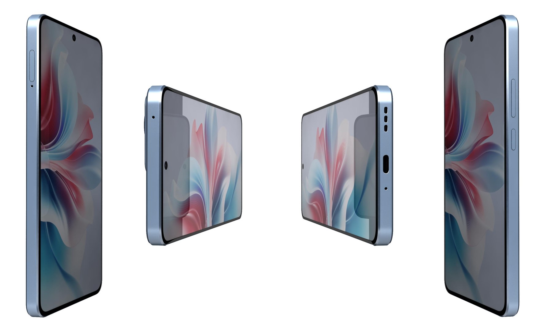 3D Oppo Reno 11 F Blue - TurboSquid 2200739