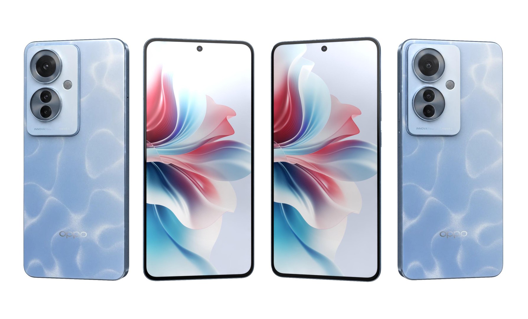 3D Oppo Reno 11 F Blue - TurboSquid 2200739