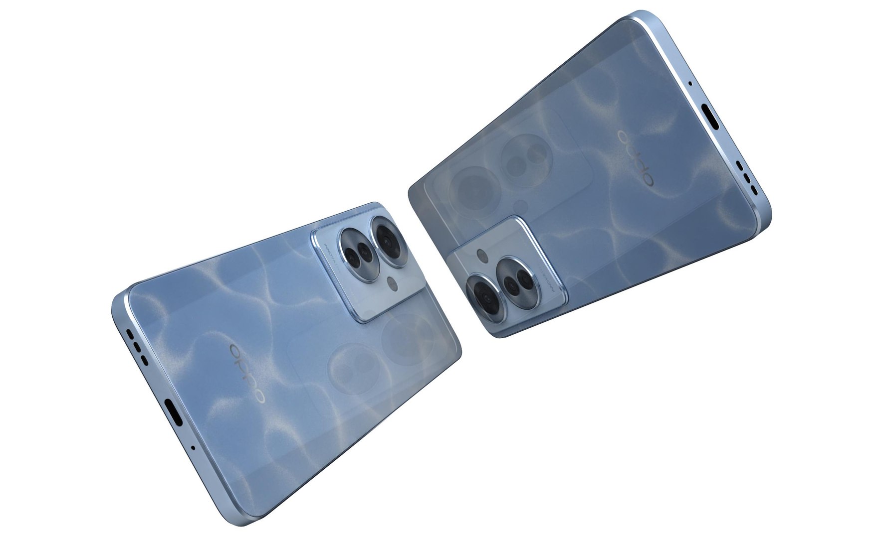 3D Oppo Reno 11 F Blue - TurboSquid 2200739