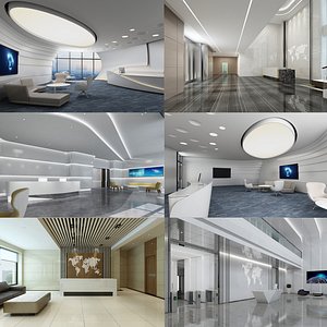 Lobby Reception Collection 03 3D