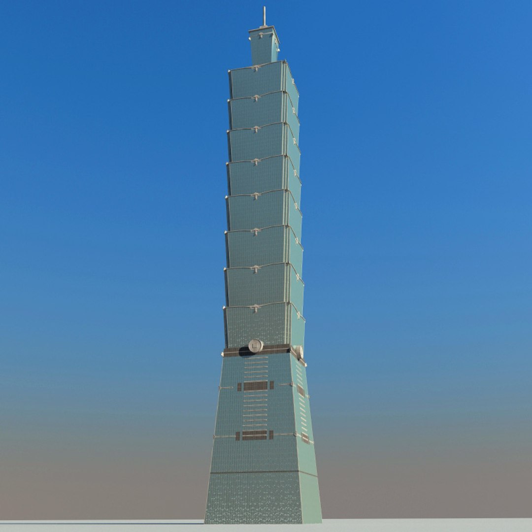 Taipei 101 Tower 3d Model