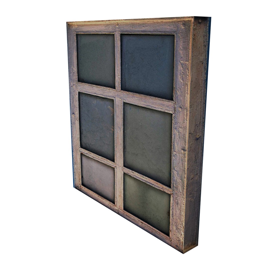 Old Glass Window 3D Model - TurboSquid 2139637