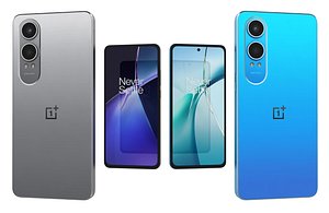 OnePlus Nord CE4 Lite Blue And Silver Low Poly