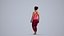 00349Anisa003 - Adult Caucasian woman walking in summer sportswear for fitness environments