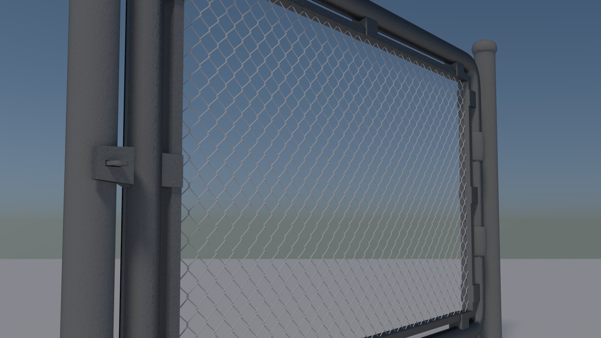 Industrial Gate 3d Obj