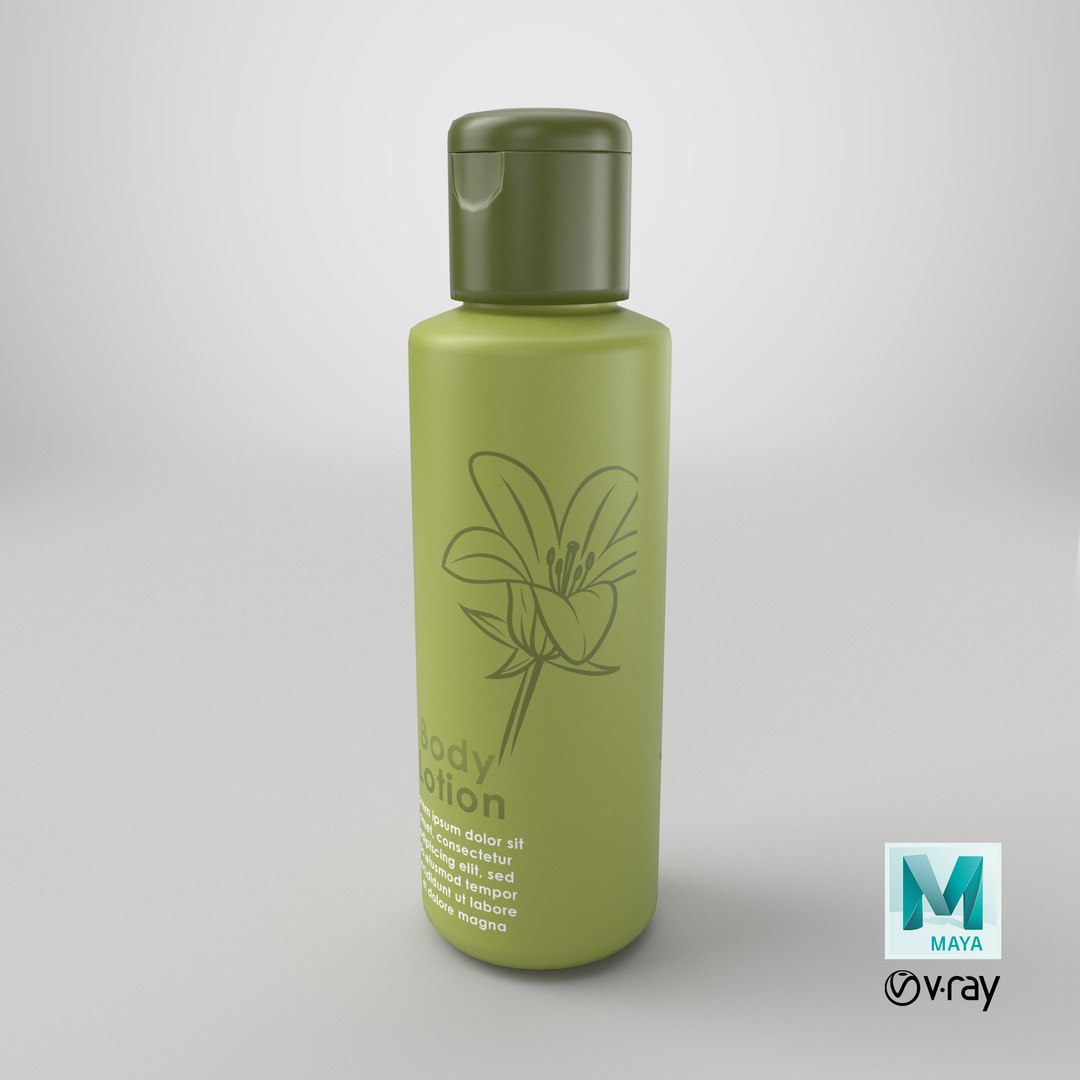 3D Body Lotion Bottle 2 model https://p.turbosquid.com/ts-thumb/u2/OeoZHg/eI/stemcell_maya_vray_render/png/1771418726/1920x1080/fit_q87/d7243ffd95f80897d7a1cc6b8af54256e0a308ae/stemcell_maya_vray_render.jpg