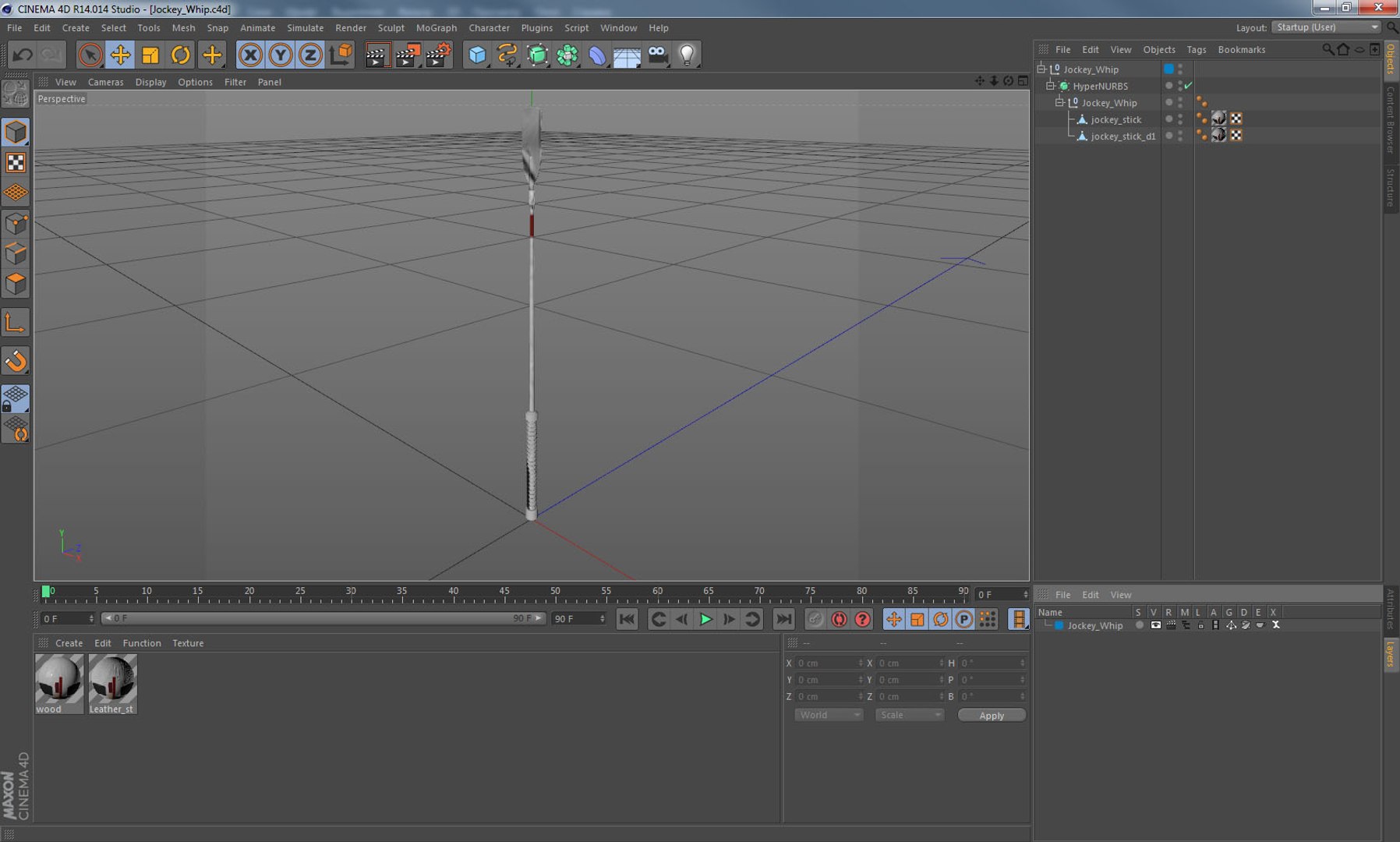3D Model Jockey Whip - TurboSquid 1288748