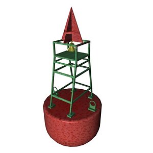 boia sinalizadora 3d obj