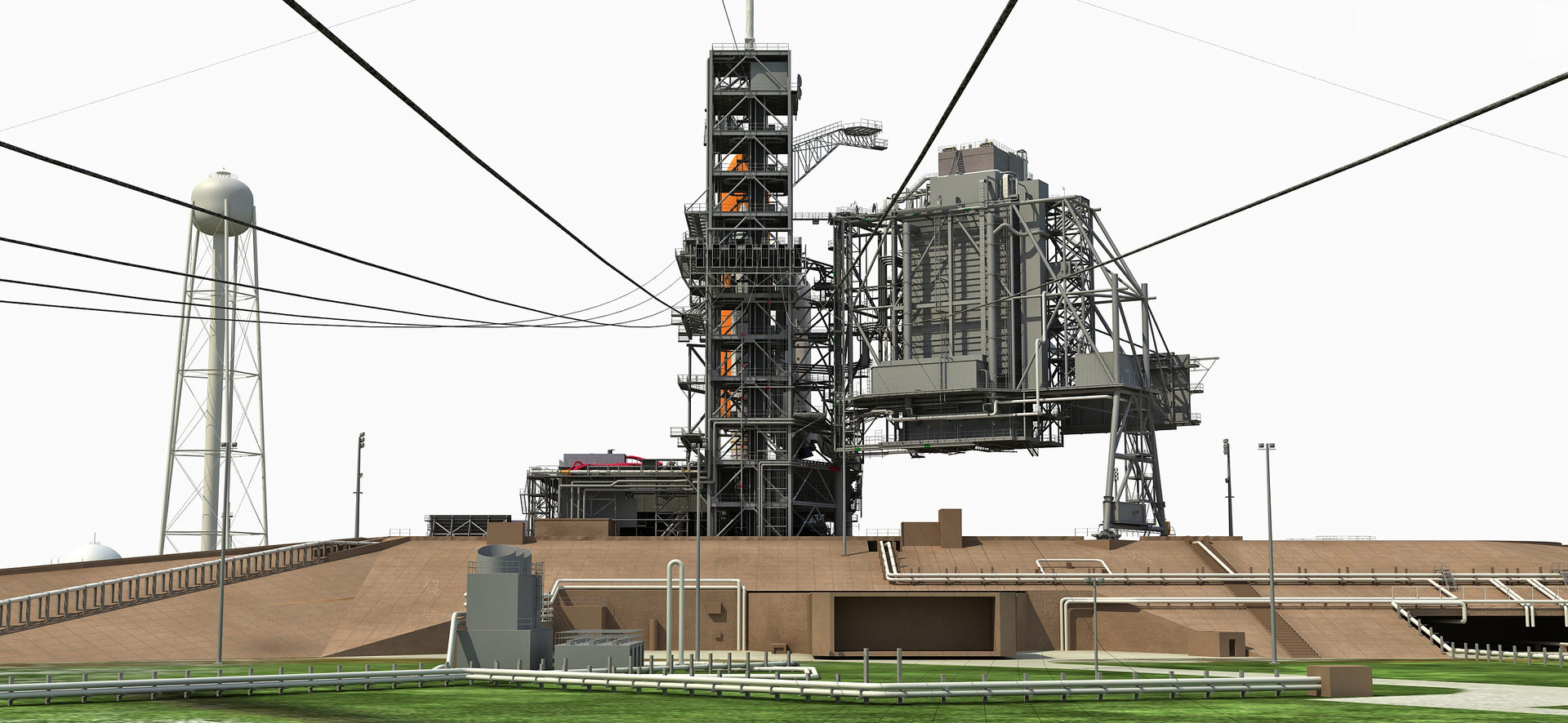Nasa launch complex 3D model TurboSquid 1152910