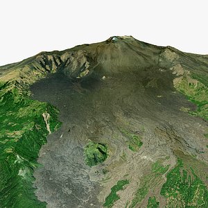 Etna Volcano Italy 3D model