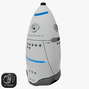 3D robot k5 knightscope model