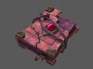 stylized book 3D
