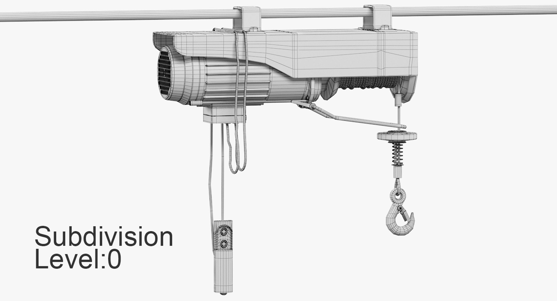 3D Model Mini Wire Rope Electric - TurboSquid 1418618