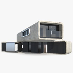 3D model Concrete Modernist House