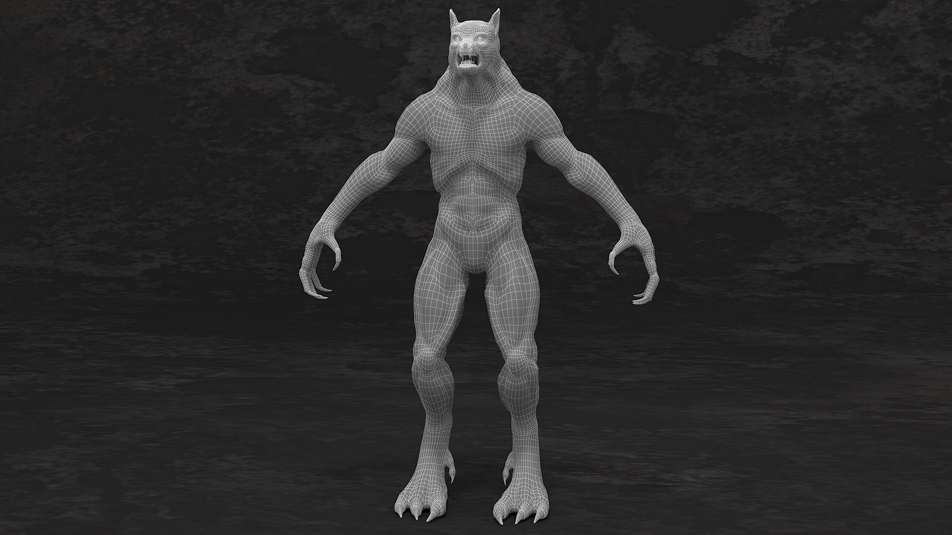 3D Model Lycan Werewolf Creature - TurboSquid 2188387