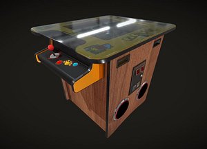 3D cocktail table arcade machine
