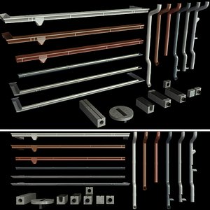 3D model gutter set - TurboSquid 1553144