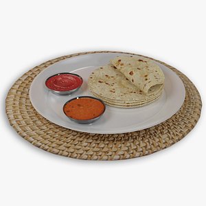 3D Roti Bread