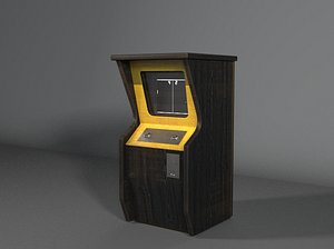retro computer 3d obj