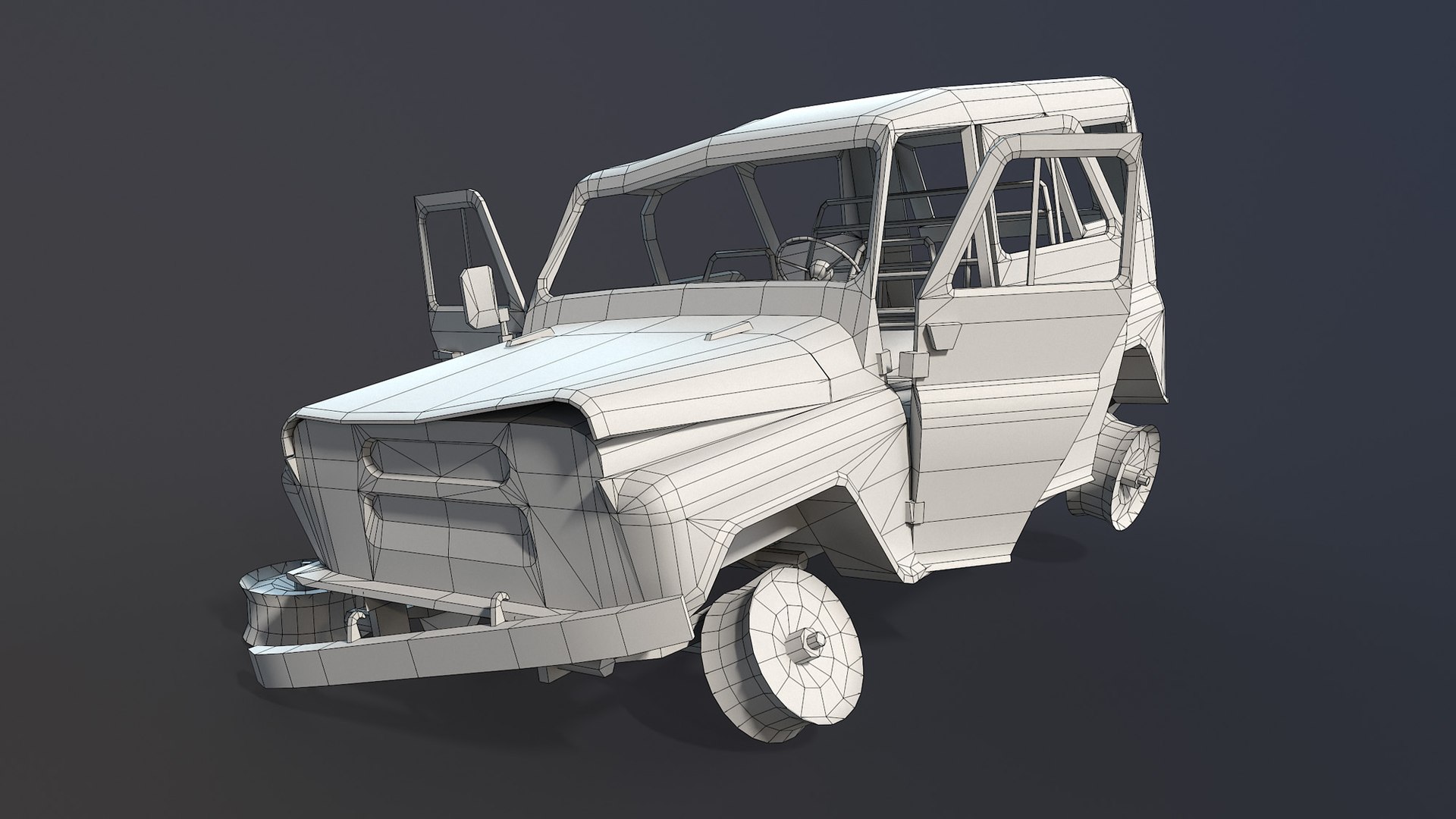Wrecked Soviet Military Vehicles Set model https://p.turbosquid.com/ts-thumb/u2/n7zfm3/50/09_uaz3151_military_burnt_preview/jpg/1622399686/1920x1080/fit_q87/3303d957f2e73b2d022e2802be6d8ba73c4d6cdb/09_uaz3151_military_burnt_preview.jpg