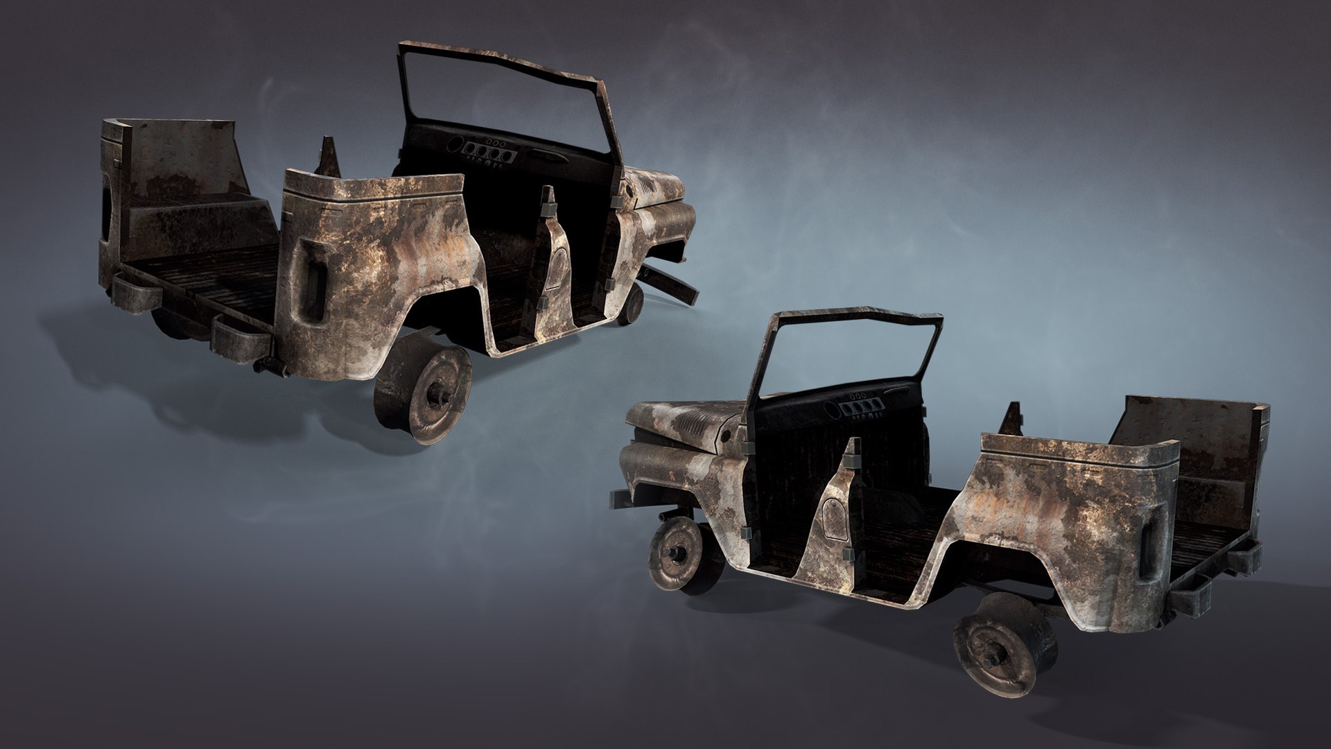 Wrecked Soviet Military Vehicles Set model https://p.turbosquid.com/ts-thumb/u2/n7zfm3/Nb/08_uaz3151_military_burnt_preview/jpg/1622399686/1920x1080/fit_q87/33a1b47cacbd392dfb95a46a59c57c38f3e8fce4/08_uaz3151_military_burnt_preview.jpg