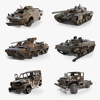 Soviet Military Vehicles Wrecked