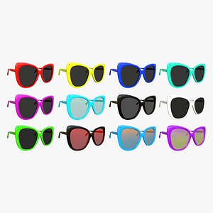 3D 12 Sunglasses J Collection - Character Design Fashion model