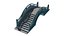 Stone Arch Bridge 3D Model - Chinese Stepped Footbridge with Balustrade for Garden Pond