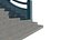 Stone Arch Bridge 3D Model - Chinese Stepped Footbridge with Balustrade for Garden Pond