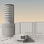 3d modern city buildings model