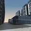 3d modern city buildings model