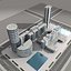 3d modern city buildings model