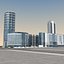3d modern city buildings model