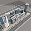 3d modern city buildings model