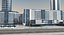 3d modern city buildings model