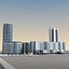 3d modern city buildings model