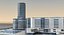 3d modern city buildings model