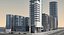 3d modern city buildings model