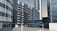 3d modern city buildings model