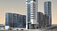 3d modern city buildings model