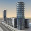 3d modern city buildings model